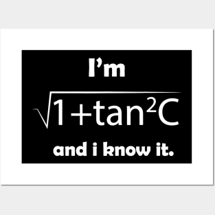 Im Sec C And I Know It  Funny Sexy Math Humor Posters and Art